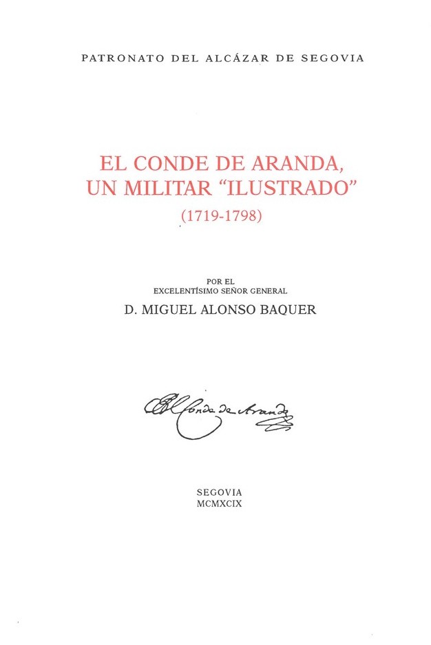 El Conde de Aranda, un militar “ilustrado” (1719-1798)