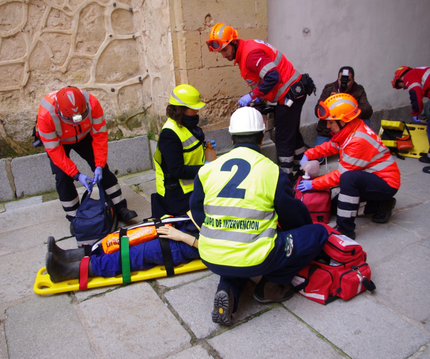 Simulacro en el Alcázar de Segovia 2018