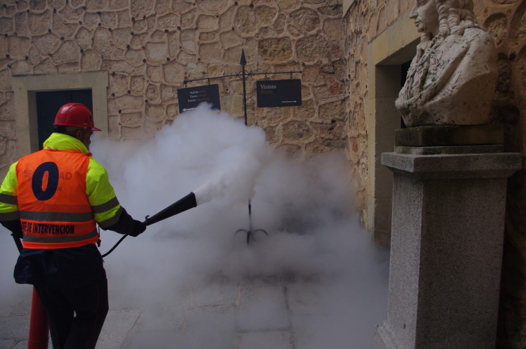 Simulacro en el Alcázar de Segovia 2018