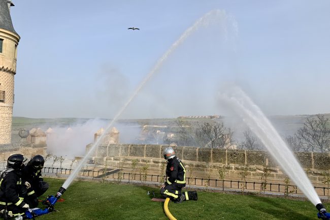 Simulacro de emergencia en el Alcázar (2)