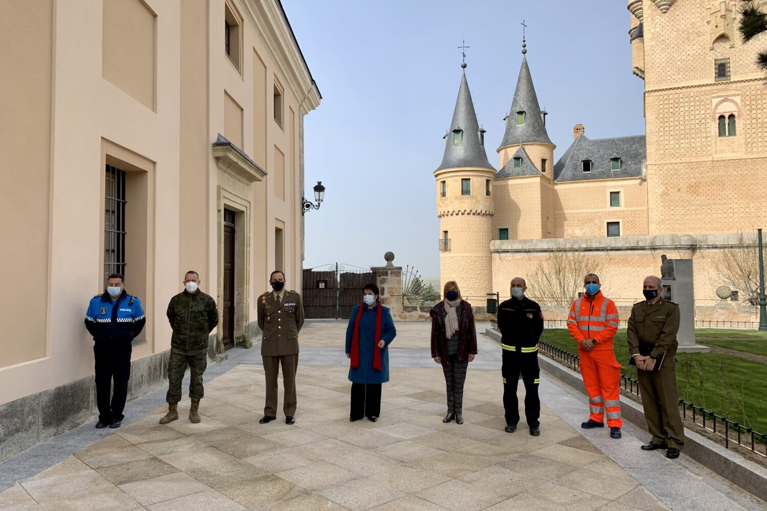 Simulacro de emergencia en el Alcázar (1)