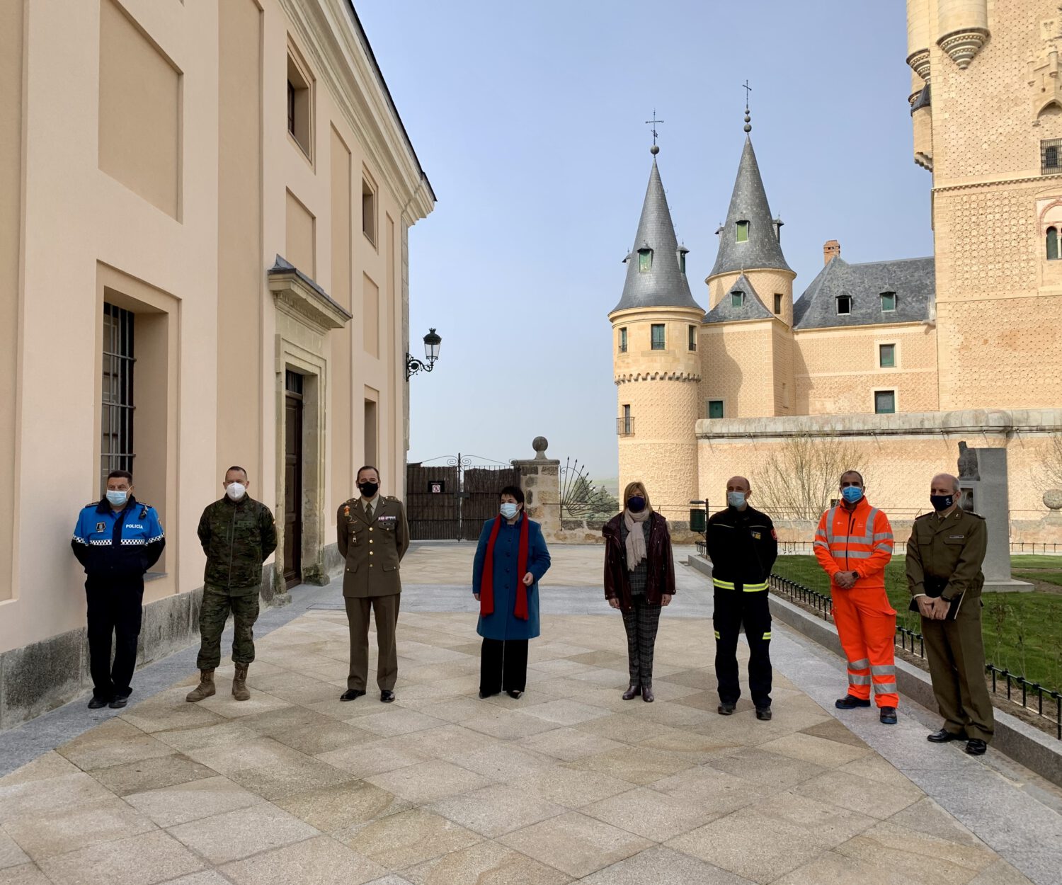 Simulacro de emergencia en el Alcázar (1)