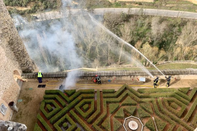 Simulacro de emergencia en el Alcázar (5)
