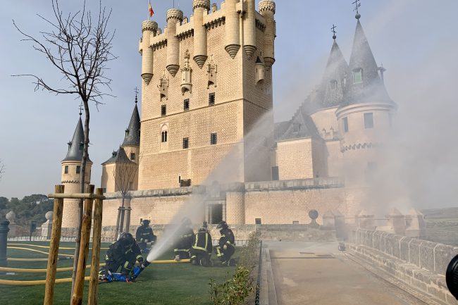 Simulacro de emergencia en el Alcázar (6)