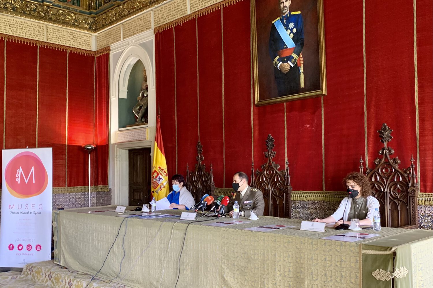 La edición 2021 del Festival Musical de Segovia (MUSEG) ha sido presentada en el Alcázar (1)