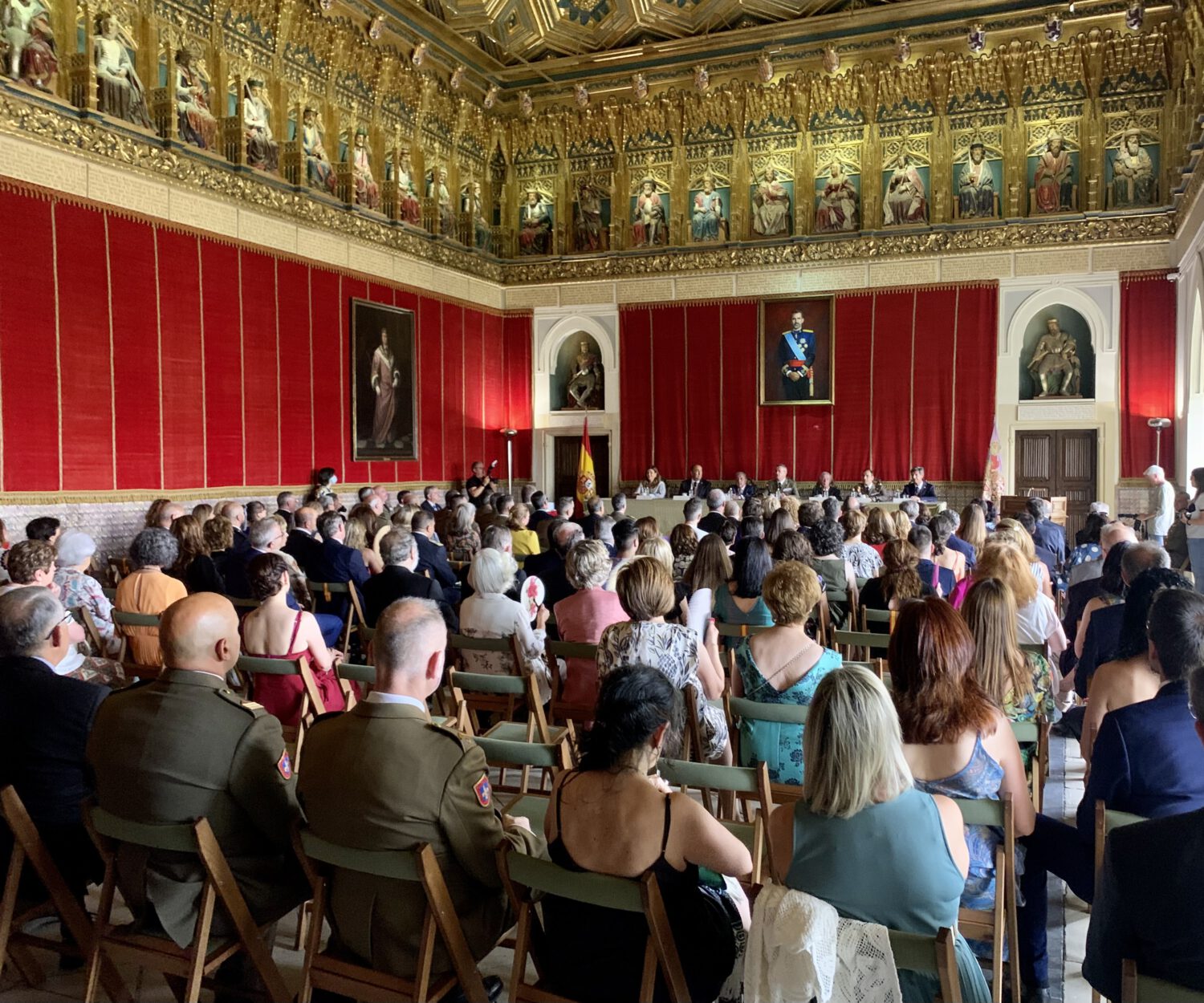 Acto institucional del XXXVIII Día del Alcázar, en la sala de Reyes